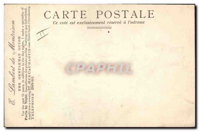 Old Postcard against the light Woman