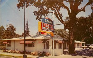 Vintage Postcard Gray Motel Woodland Ca Yolo County Roadside 