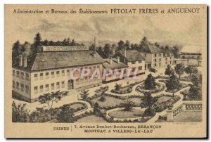 Old Postcard Advertisement Petolat Brothers and Anguenot Denfert Rochereau Av...