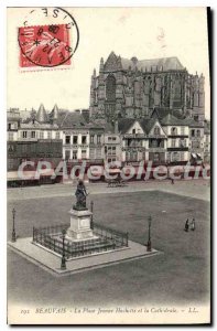Old Postcard Beauvais Jeanne Hachette Place