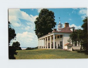 Postcard East Front at Mount Vernon, Virginia