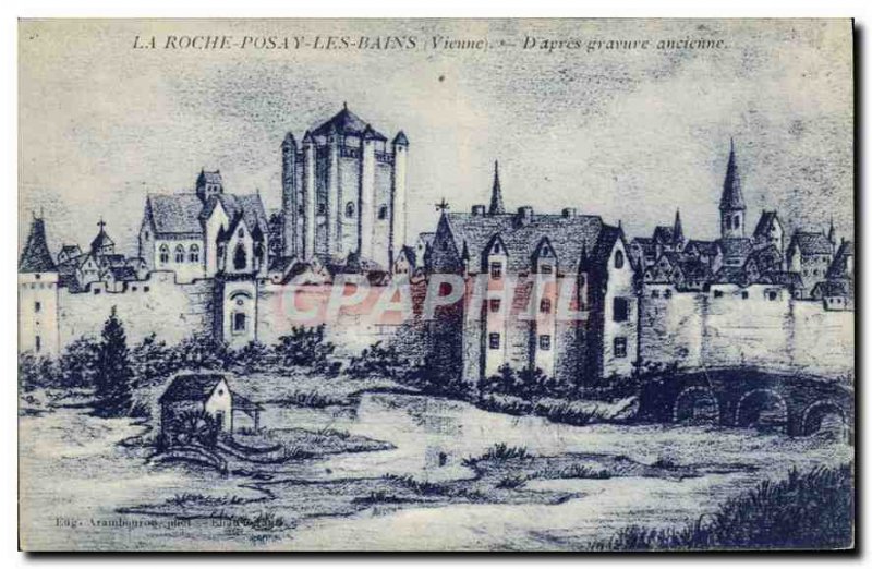 Old Postcard La Roche Posay Vienna Bains D After antique