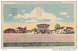 Flanagan's Court Member Of United Motor Courts Eastern Division, Gas Station,...