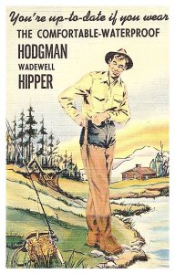 Hodgman Wadewll Hipper , Fly Fishing,  advertising card