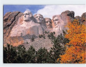 Postcard Mount Rushmore National Memorial, Keystone, South Dakota