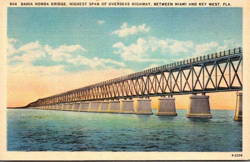 Florida Keys Bahia Honda Bridge Highest Span Of Overseas Highway
