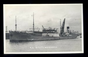 bf053 - United Molasses Tanker - Athelmonarch , built 1928 - postcard B Feilden