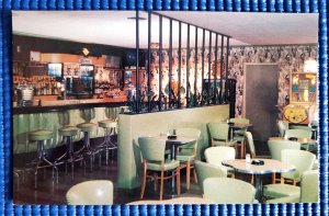 Vintage c1960's Hollywood Lounge 5555 Plank Rd Baton Rouge Louisiana LA Postcard