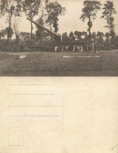 HUGE RAILWAY GUN WWI REAL PHOTO POSTCARD ANTIQUE RPPC