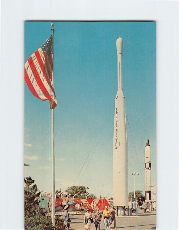 Postcard U. S. Space Park, New York World's Fair, Queens, New York