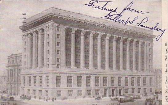 Illinois Chicago New Court House 1909