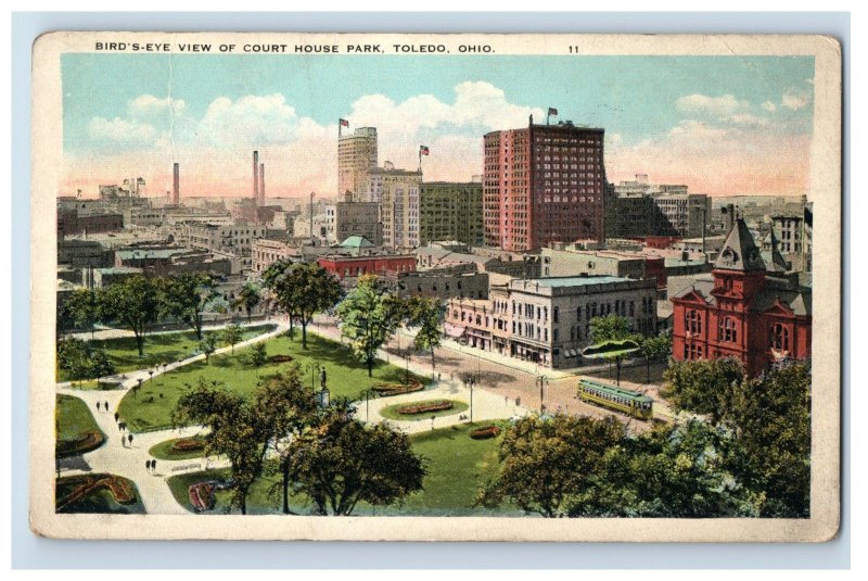 C. 1915-20's Court House Park, Toledo, Ohio. Postcard F147E