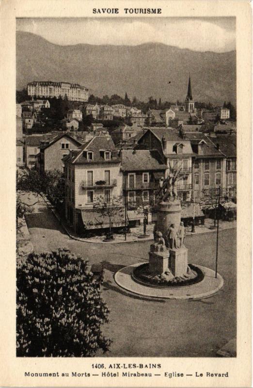 CPA  Aix-les-Bains -Monument au Morts -Hotel Mirabeau -Eglise -Le Revard(653499)