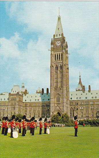 Canada Ottawa Changing Of The Guard Parliament Hill