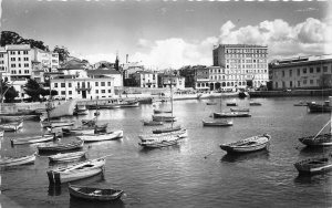 Lot235 el ferrol del caudillo of the harbour parcial view boat real photo spain