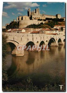 Postcard Modern Languedoc Beziers Cathedral St Nazaire (twelfth to the fiftee...