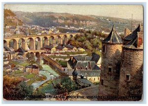 c1910 Luxembourg Suburbs Clausen Pfaffenthal Suburbs Oilette Tuck Art Postcard