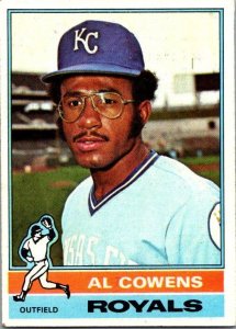 1976 Topps Baseball Card Al Cowens Kansas City Royals sk13571