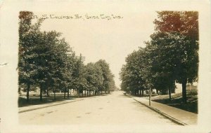 Bellefontaine 1914 RPPC real photo Columbia Union City Indiana Postcard 12949