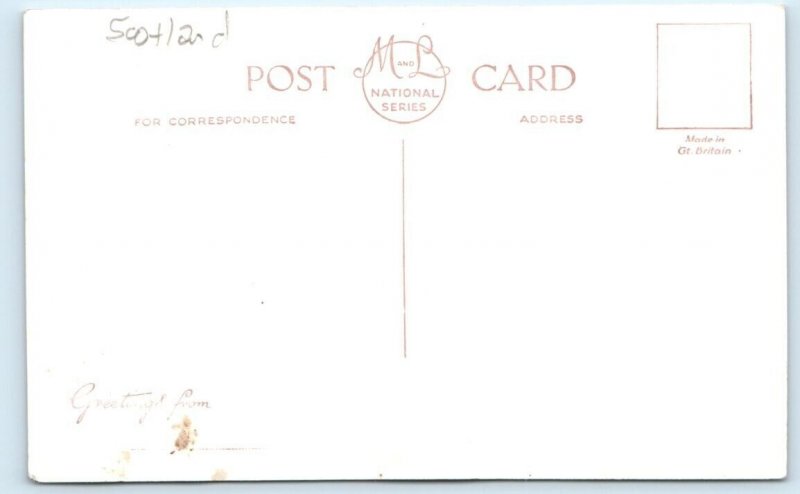 RPPC Main Street BALLANTRAE Ayrshire SCOTLAND UK Postcard