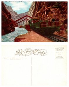 Observation Car in the Royal Gorge, Colorado 7722