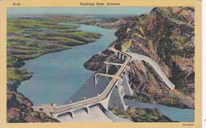 Arizona Coolidge Dam On U S 180 Curteich