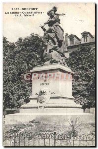 Old Postcard Belfort Statue When Meme At Mercia