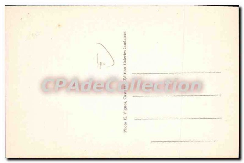 Postcard Old Hossegor Landes Tennis and Sporting