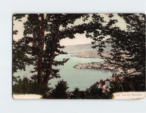 Postcard Vue sur Montreux, Switzerland