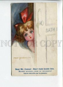 3170413 Dear CENSOR Girl in Bath by SPURGIN vintage Inter-Art