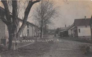 E70/ Millport Ohio RPPC Postcard Columbiana County Main Street Homes