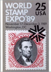 Postcard Event - World Stamp Expo'89 USPS - Washington DC