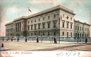 Vintage Postcard 1909 View of The U. S. Mint Building Philadelphia Pennsylvania