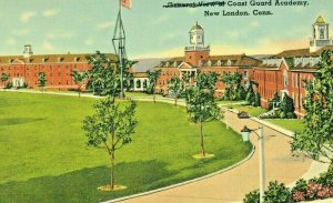 Postcard Early View of Coast Guard Academy , New London, CT.     aa2