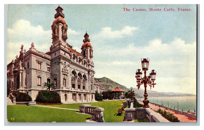 Postcard The Casino Monte Carlo France Vintage Standard View Card