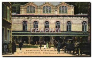 Le Mont Dore - Interior L & # 39Etablissement Thermal - Old Postcard