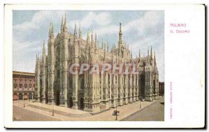 Old Postcard Milano Il Duomo