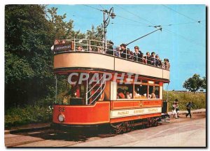 Modern Postcard A late example of an open top tram