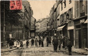 CPA NOGENT sur MARNE La Grande-Rue. Place de la Liberte. (509443)