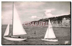 Old Postcard Deauville Beach Fleurie Yachts and Boats Beach