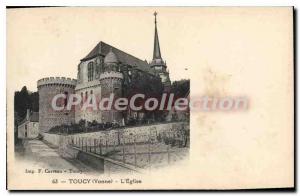 Postcard Old Church Toucy