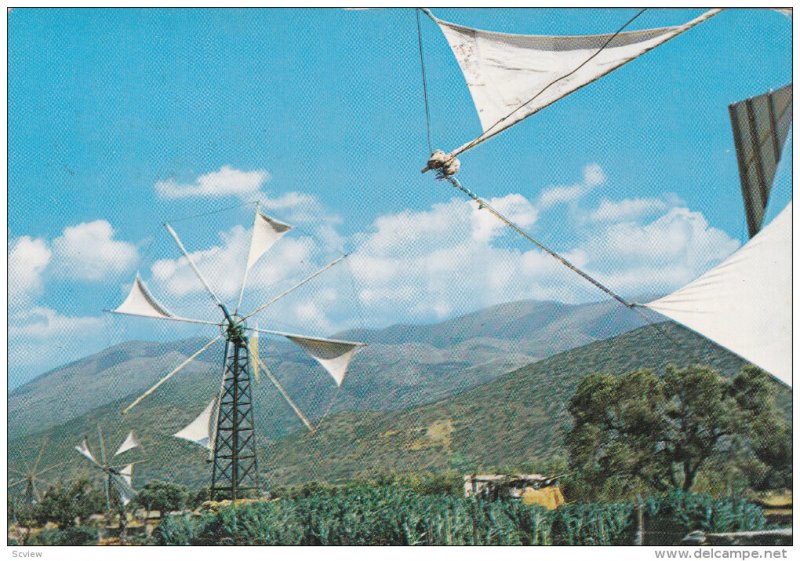 Windmill For Irrigation, CRETE-MALLIA, Greece, 50-70's