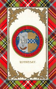 Caledonia Series Rothesay Coat of Arms Postcard