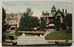 Hagerstown Md Spanish Canon Captured at Santiago 1907 Shippensburg Postcard E1