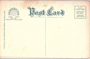 Postcard SHOPS SCENE Springfield Massachusetts MA AI2331