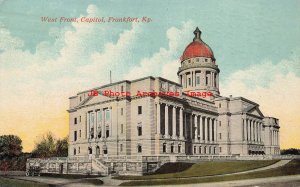 KY, Frankfort, Kentucky, Capitol, West Front, Exterior View, 1914 PM