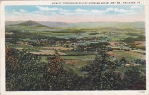 Pennsylvania Hazleton View Of Conyngham Valley Showing Sugar Loaf Mountain 1932