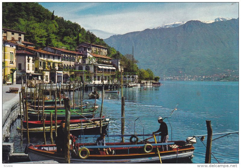 LAGO D´ISEO , Italy , 1991 ; Il caratteristico porto di Peschiera