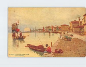 Postcard Corner Of The Grand Canal At Mazzorbo Venice Italy