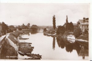 Herefordshire Postcard - The Regatta Course - Hereford - Real Photo - Ref 6189A